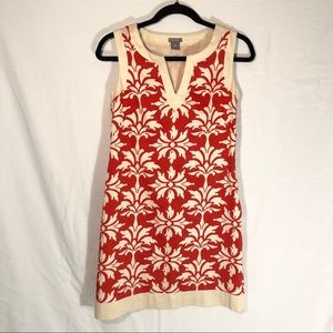 Ann Taylor Damask Floral Shift Dress Size 2P